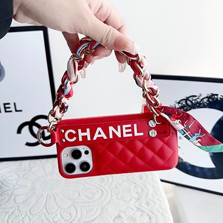 chanel ブランドロゴ iPhone15 リストストラップ ケース ブランド