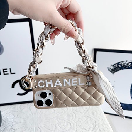 chanel ブランドロゴ iPhone15 リストストラップ ケース ブランド