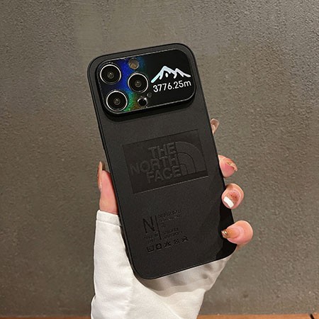 【3776.25m 富士山】ザ・ノース・フェイス 黒  iphone 16 16 pro max ケース レンズ保護  