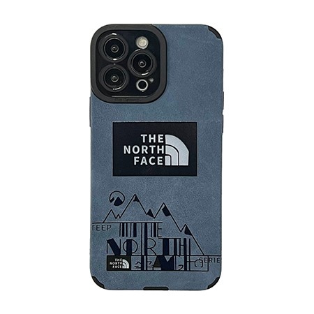 Ins風the north face iphone 16 カバー，アイフォーンケース 15 pro max 字母プリント風 