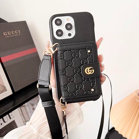 メンズ gucci グッチ レザー iphone 16 プラス ケース