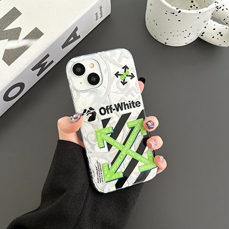 スマホケース iPhone 15 プラス  off white  ふじわらひろし 