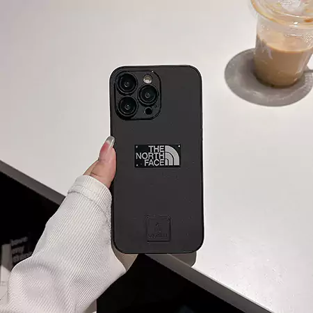 ノース フェイス メンズ  黒  iphone  ケース 