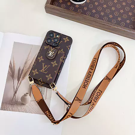 Vuitton モノグラム ▪  ネックストラップ アイフォン  ケース 16  16 pro 