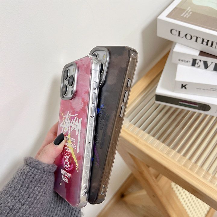   金属の質感の北極星の青い光 stussy風 iphone 15 14pro 12   メンズ  レデイース 20代  30代 携帯 ケース