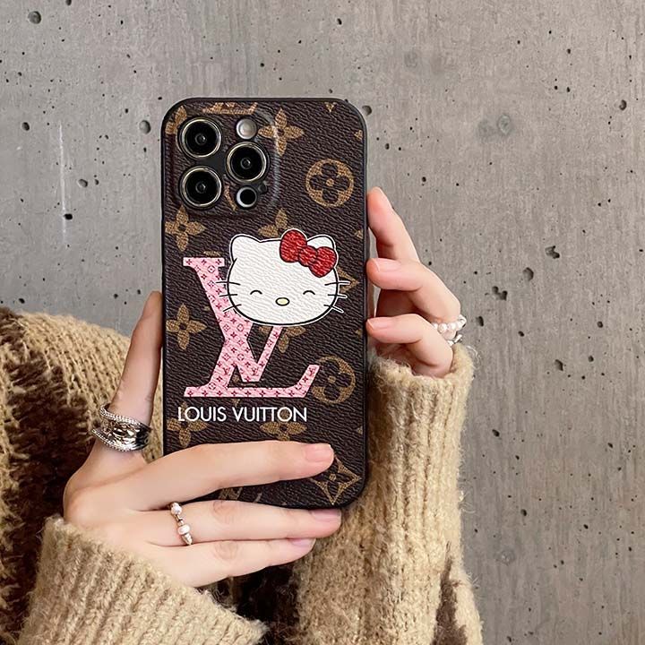 アイホン 16 16 pro max  ルイビトン  kitty 猫柄 スマホケース 