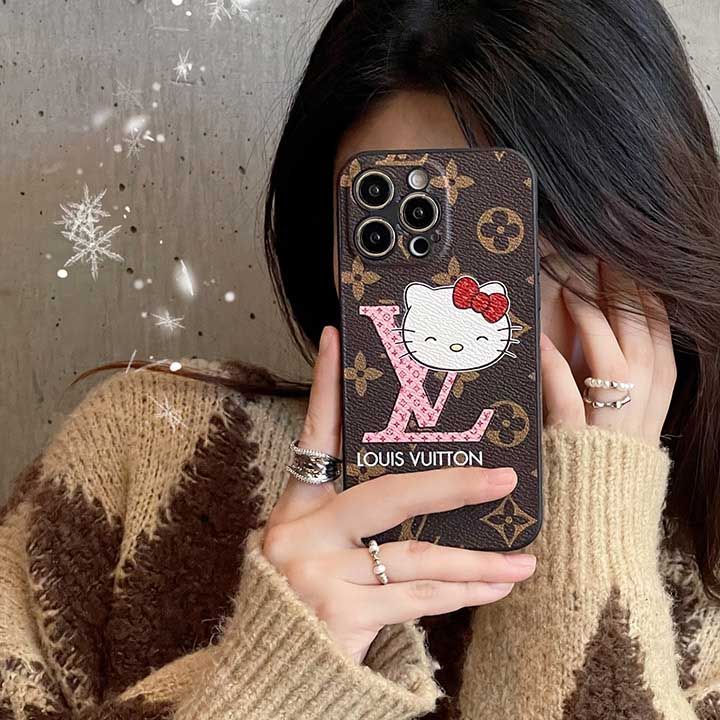    ルイビトン   holle kitty  薄型 iphone 14 13promax 12 ケース  海外販売