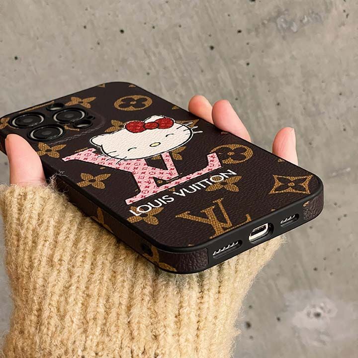 アイホン 16 16 pro max  ルイビトン  kitty 猫柄 スマホケース 