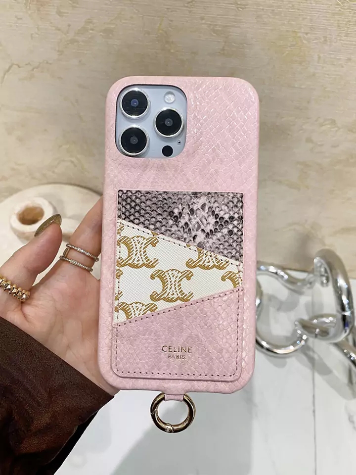  celine カード収納 iphone 15 15pro 黒 ケース